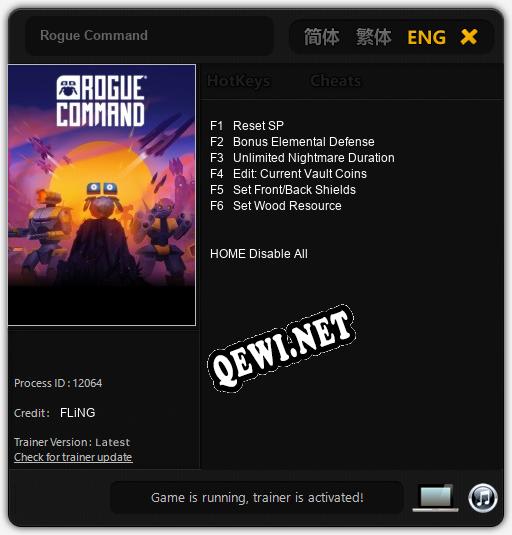 Rogue Command: Читы, Трейнер +6 [FLiNG]