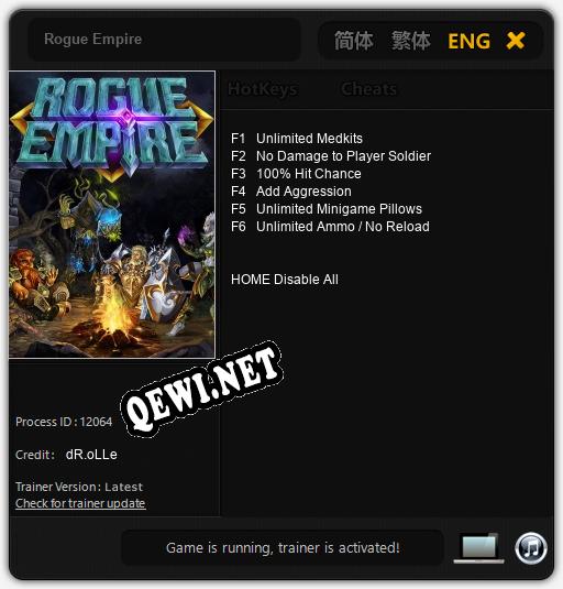 Rogue Empire: Читы, Трейнер +6 [dR.oLLe]