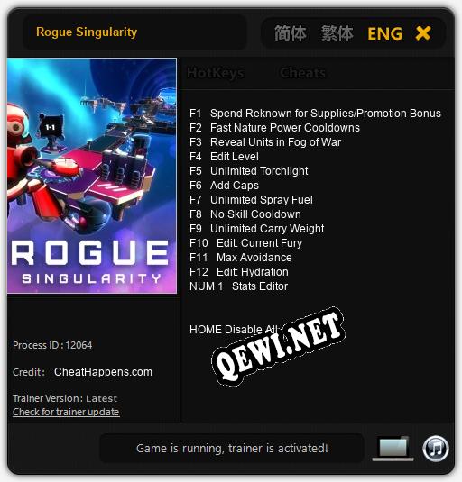 Rogue Singularity: Трейнер +13 [v1.2]
