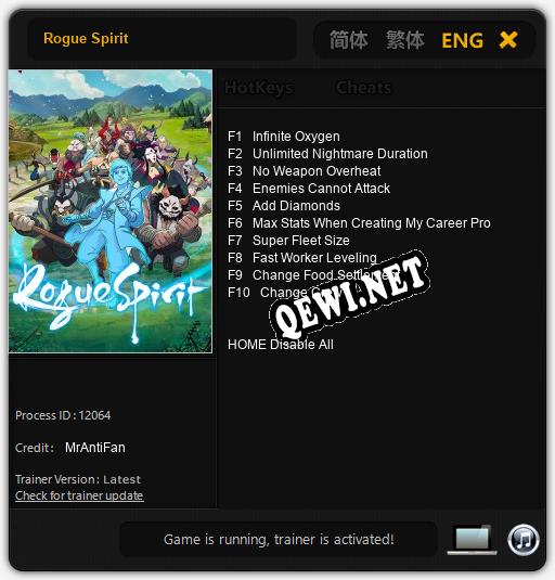 Rogue Spirit: Читы, Трейнер +10 [MrAntiFan]