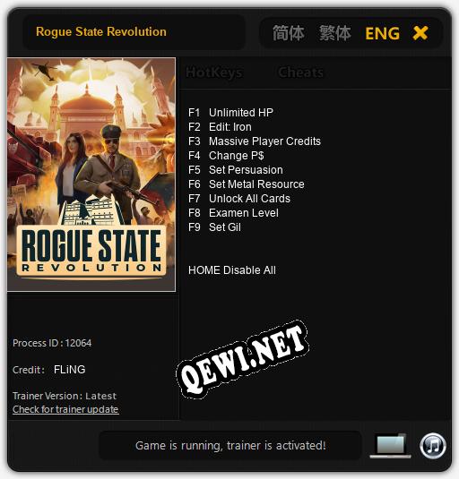Rogue State Revolution: Читы, Трейнер +9 [FLiNG]