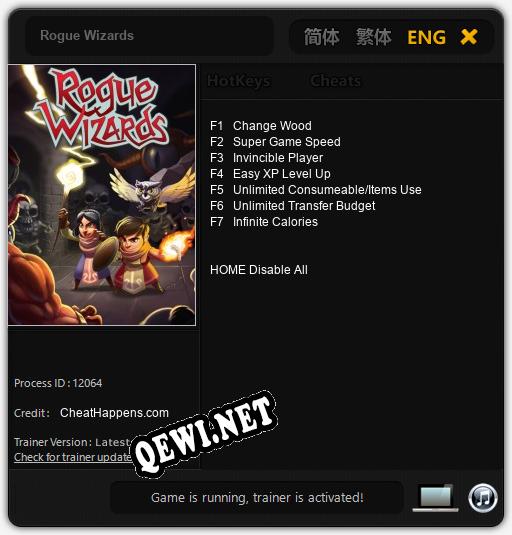 Rogue Wizards: Трейнер +7 [v1.8]