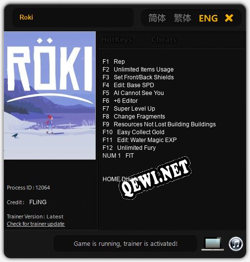 Трейнер для Roki [v1.0.5]