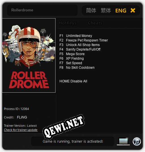 Rollerdrome: Трейнер +8 [v1.1]