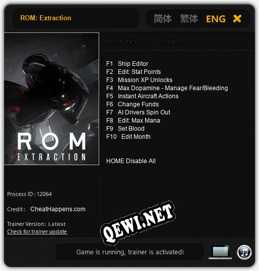 ROM: Extraction: Трейнер +10 [v1.3]