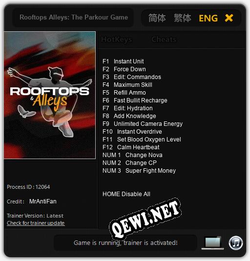 Rooftops Alleys: The Parkour Game: Читы, Трейнер +15 [MrAntiFan]