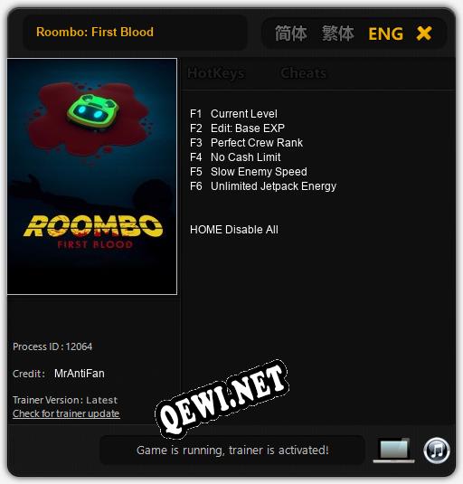 Roombo: First Blood: ТРЕЙНЕР И ЧИТЫ (V1.0.16)