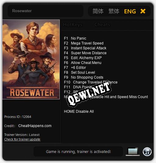 Rosewater: Читы, Трейнер +13 [CheatHappens.com]