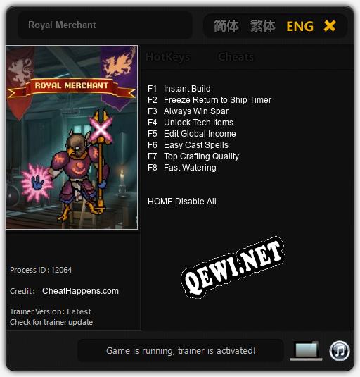Royal Merchant: ТРЕЙНЕР И ЧИТЫ (V1.0.17)
