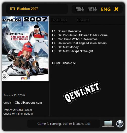 RTL Biathlon 2007: Трейнер +6 [v1.7]