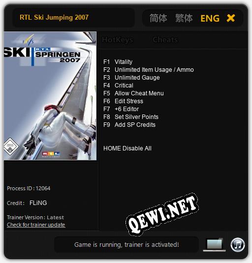 RTL Ski Jumping 2007: Трейнер +9 [v1.2]