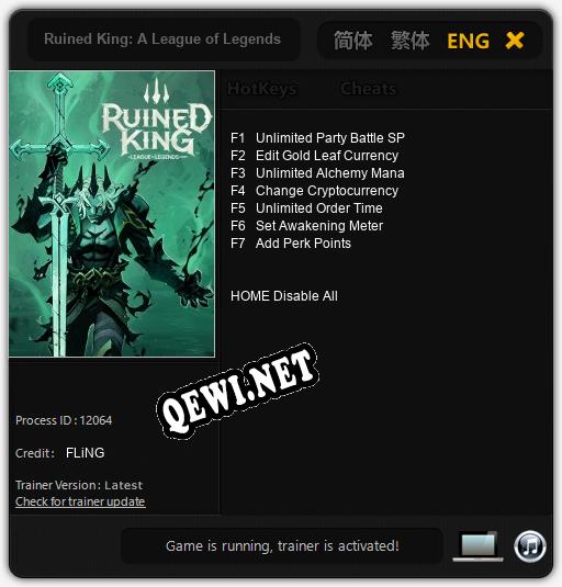 Трейнер для Ruined King: A League of Legends Story [v1.0.2]