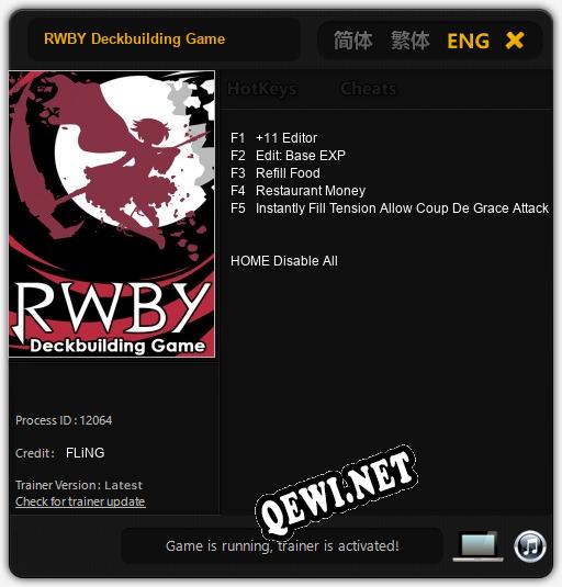 RWBY Deckbuilding Game: ТРЕЙНЕР И ЧИТЫ (V1.0.2)