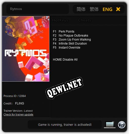 Rytmos: Трейнер +5 [v1.3]