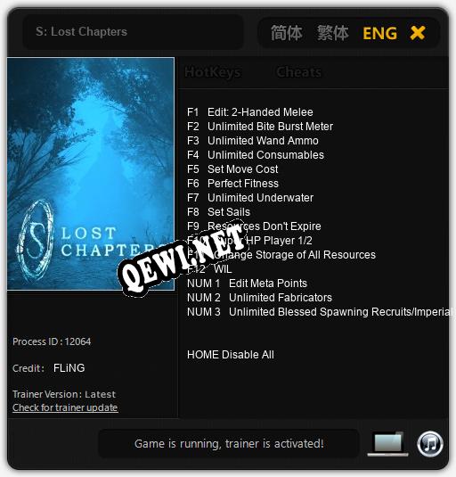 S: Lost Chapters: Трейнер +15 [v1.3]