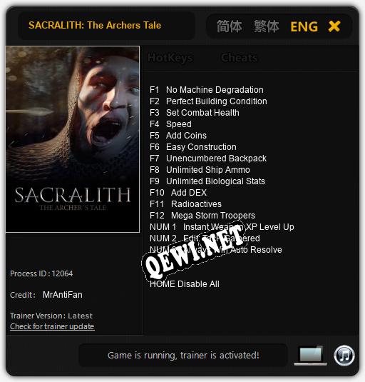 SACRALITH: The Archers Tale: Трейнер +15 [v1.4]