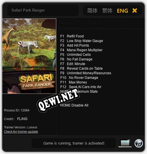 Safari Park Ranger: Читы, Трейнер +13 [FLiNG]