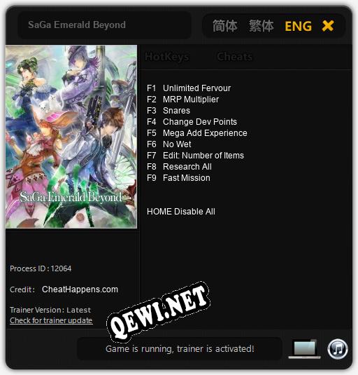 SaGa Emerald Beyond: Трейнер +9 [v1.2]