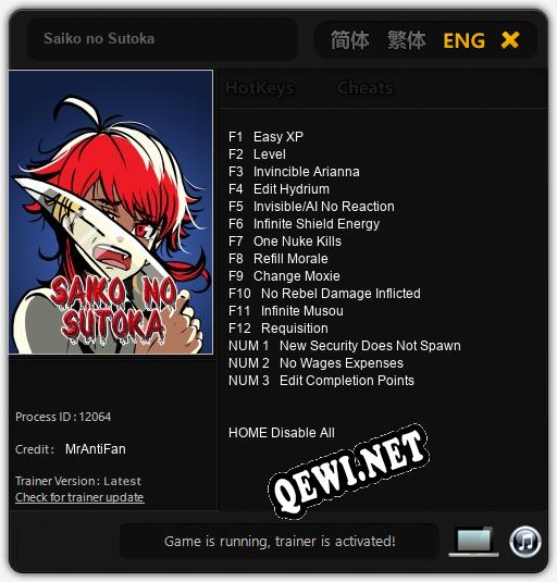 Saiko no Sutoka: Трейнер +15 [v1.6]