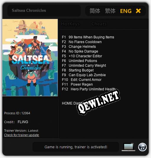 Saltsea Chronicles: Трейнер +12 [v1.6]