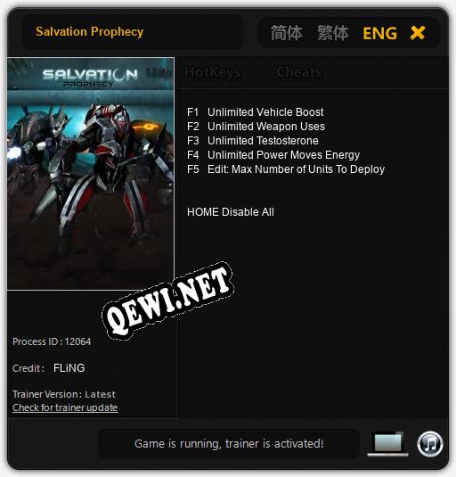 Трейнер для Salvation Prophecy [v1.0.3]