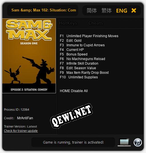 Sam & Max 102: Situation: Comedy: Читы, Трейнер +10 [MrAntiFan]