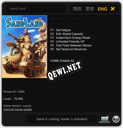 Sand Land: Трейнер +6 [v1.8]