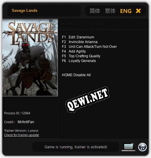 Savage Lands: Читы, Трейнер +6 [MrAntiFan]