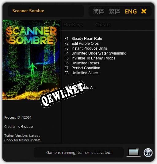 Scanner Sombre: Читы, Трейнер +8 [dR.oLLe]