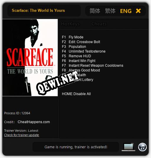 Scarface: The World Is Yours: Читы, Трейнер +10 [CheatHappens.com]