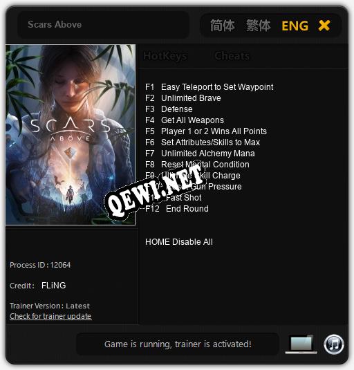 Трейнер для Scars Above [v1.0.6]