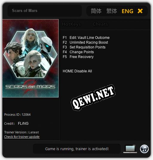 Scars of Mars: Трейнер +5 [v1.6]