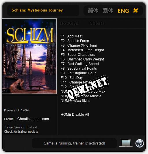 Трейнер для Schizm: Mysterious Journey [v1.0.8]