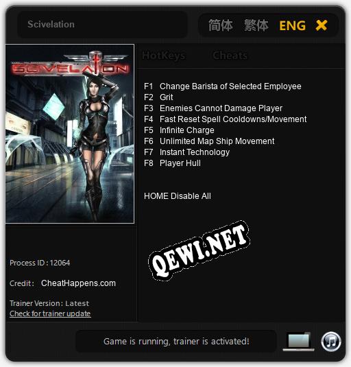 Scivelation: Читы, Трейнер +8 [CheatHappens.com]