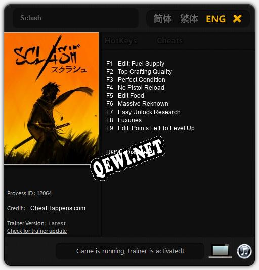 Sclash: Трейнер +9 [v1.8]