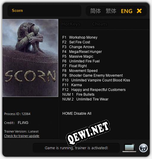 Scorn: Читы, Трейнер +14 [FLiNG]
