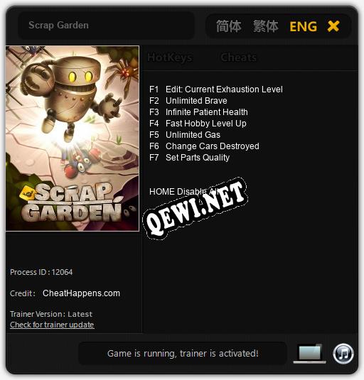 Scrap Garden: Читы, Трейнер +7 [CheatHappens.com]