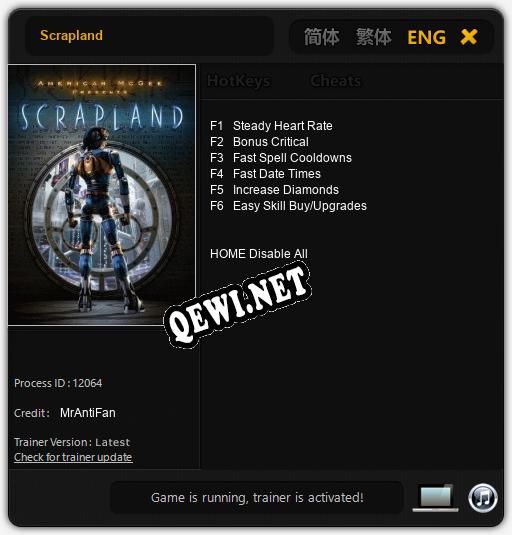 Scrapland: Читы, Трейнер +6 [MrAntiFan]