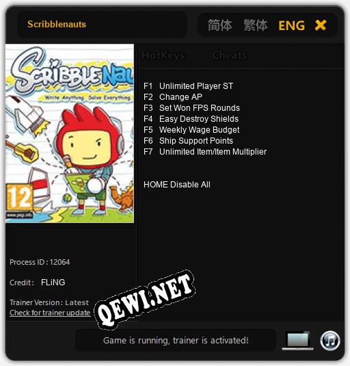 Scribblenauts: Читы, Трейнер +7 [FLiNG]