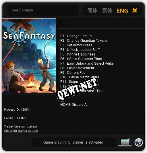 Sea Fantasy: ТРЕЙНЕР И ЧИТЫ (V1.0.18)