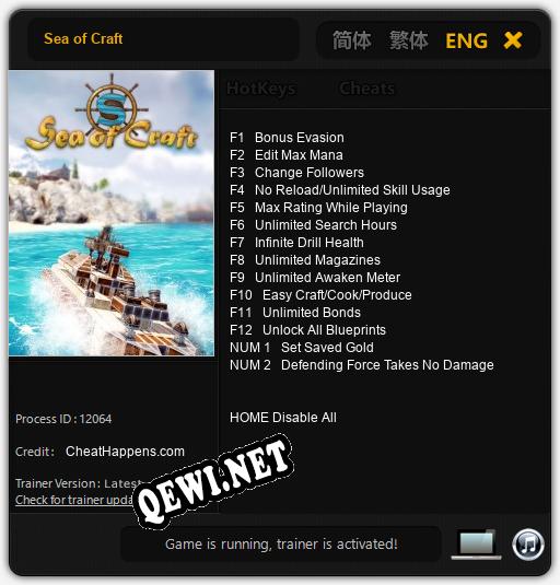 Sea of Craft: Читы, Трейнер +14 [CheatHappens.com]