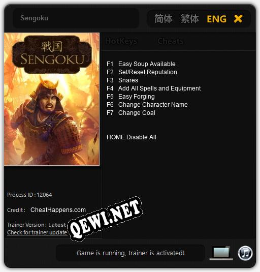 Sengoku: Читы, Трейнер +7 [CheatHappens.com]