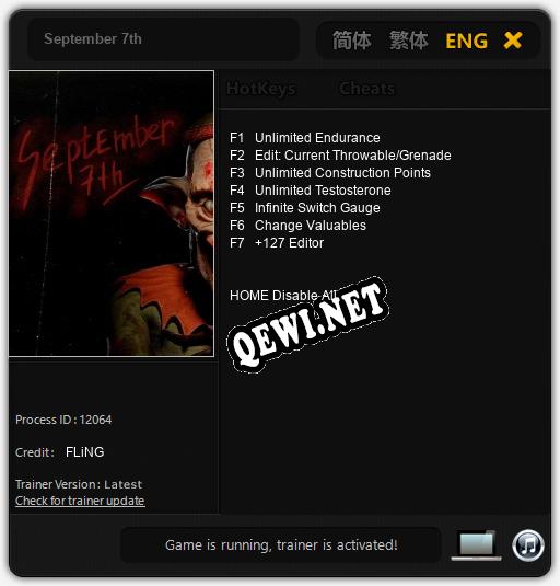 September 7th: ТРЕЙНЕР И ЧИТЫ (V1.0.92)