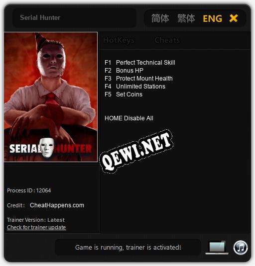 Serial Hunter: Читы, Трейнер +5 [CheatHappens.com]