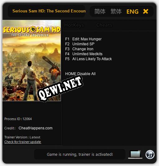 Serious Sam HD: The Second Encounter: ТРЕЙНЕР И ЧИТЫ (V1.0.76)