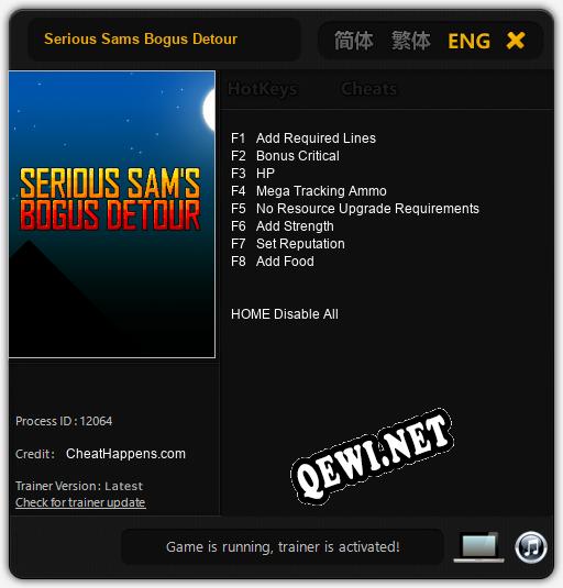 Трейнер для Serious Sams Bogus Detour [v1.0.3]
