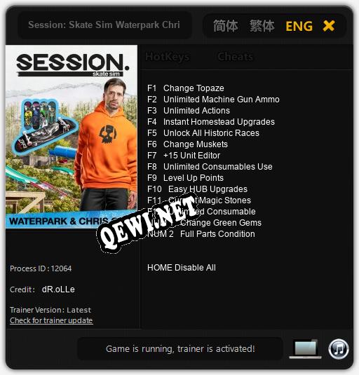 Session: Skate Sim Waterpark Chris Cole: Читы, Трейнер +14 [dR.oLLe]