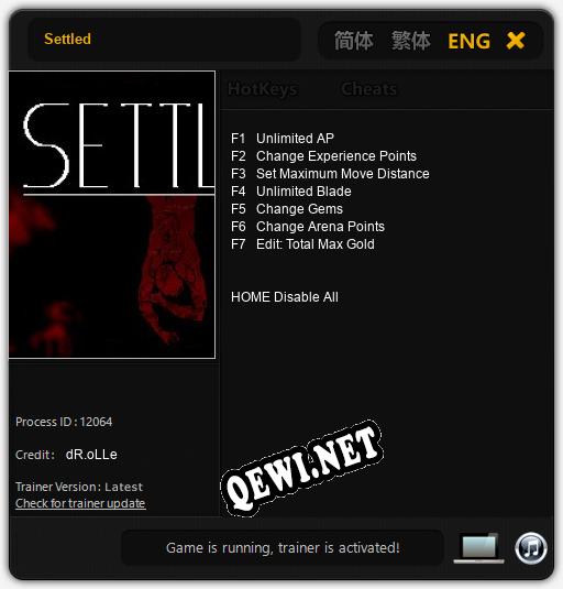Settled: Читы, Трейнер +7 [dR.oLLe]