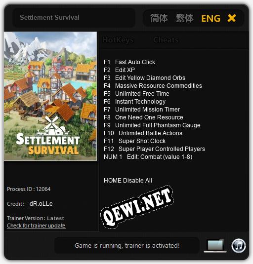 Settlement Survival: Трейнер +13 [v1.1]
