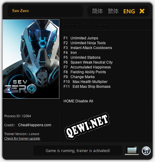 Трейнер для Sev Zero [v1.0.6]